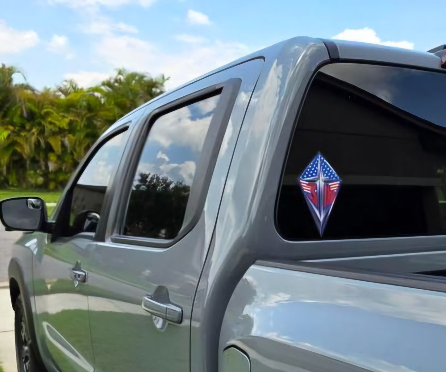 Decal / John 3:16 / J316 Design Vehicle Decal / God & Country Series/ Armor of God: Shield of Faith / Small Size