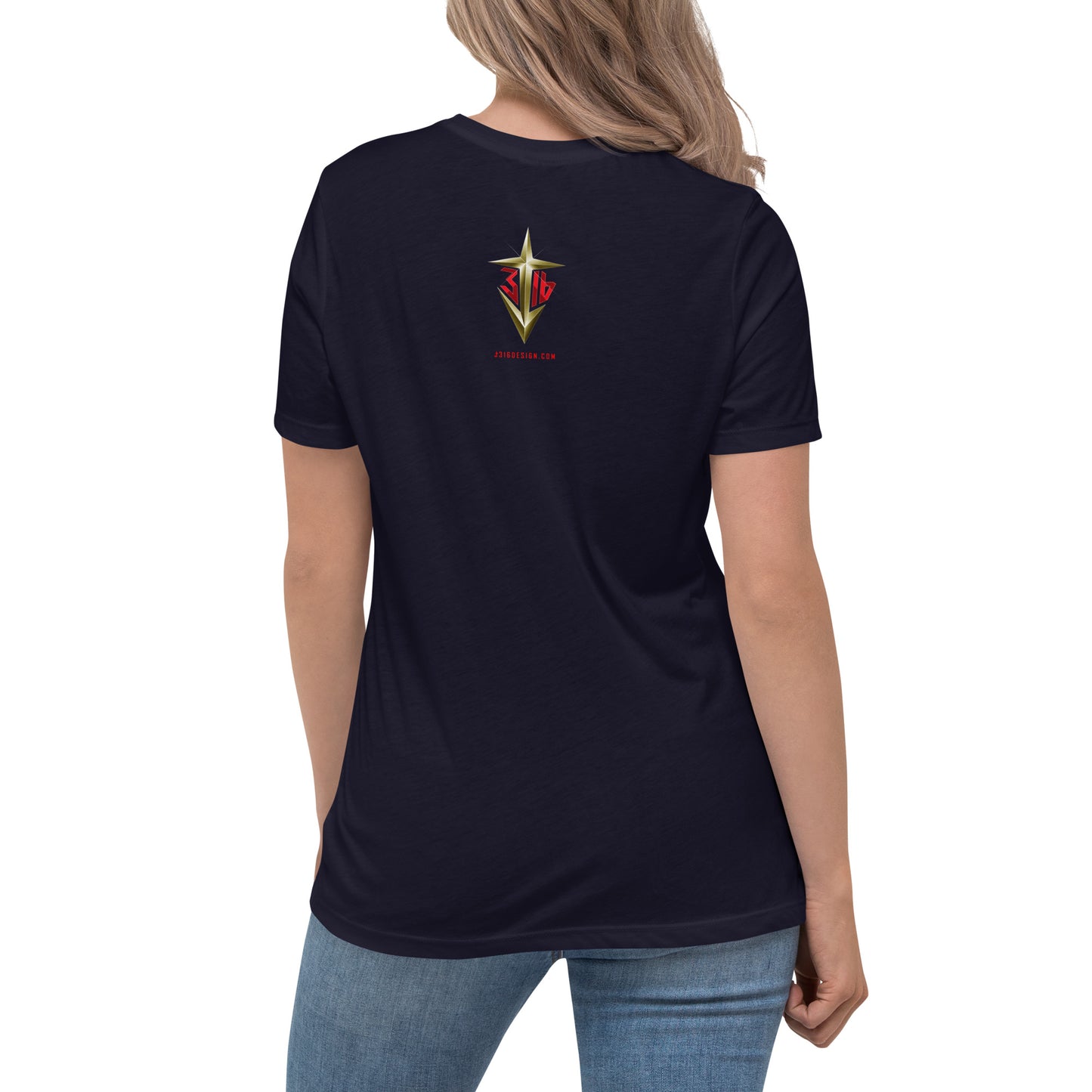 Shirts & Jackets / John 3:16 / J316 Design Women's Relaxed T-Shirt / Gold Logo