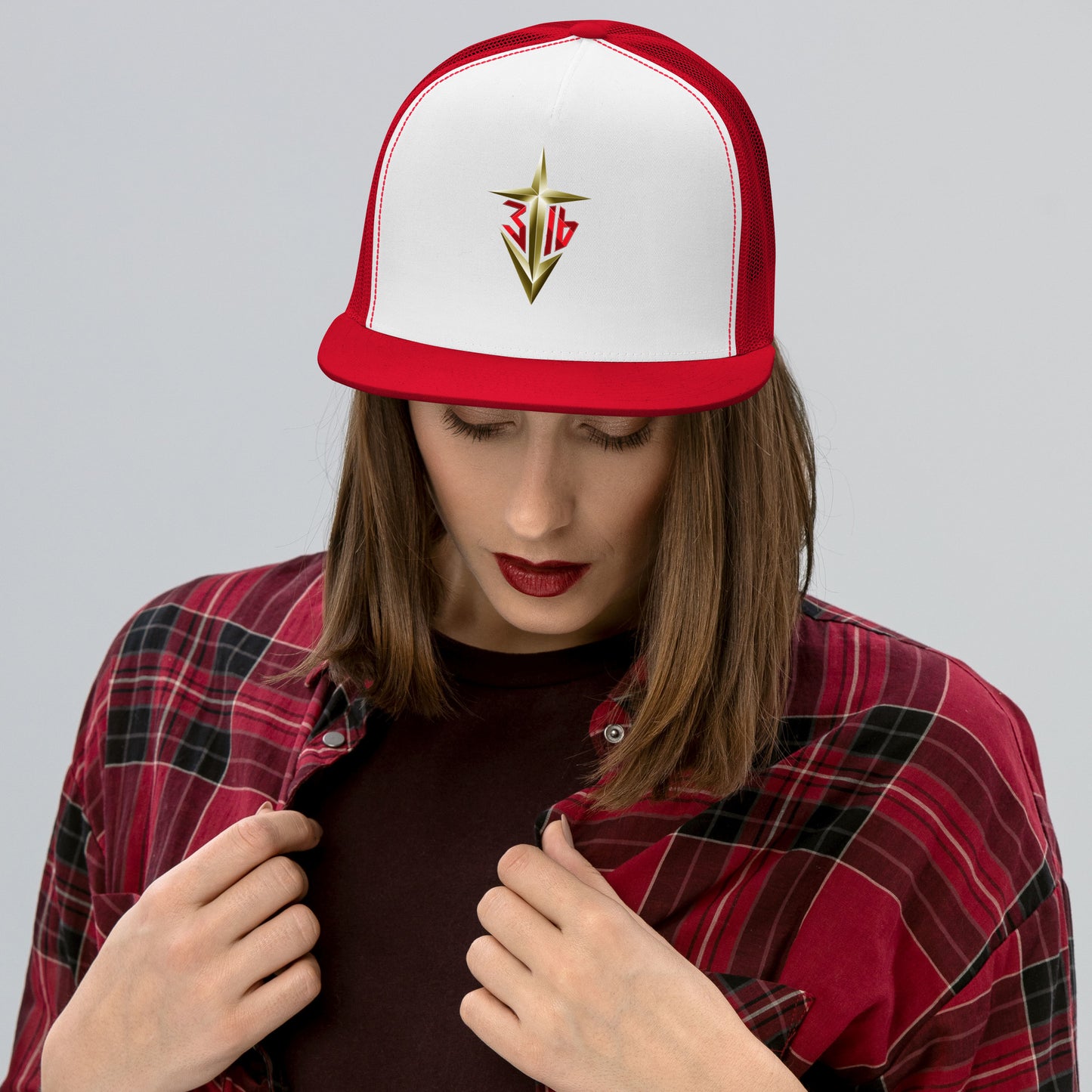 john316-5-panel-trucker-hat-red