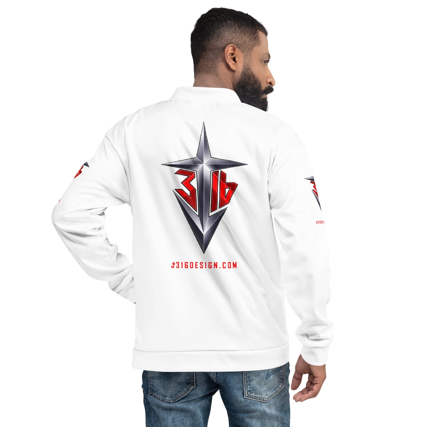 Shirts & Jacket / John 3:16 / J316 Design Unisex Bomber Jacket / Steel Logo