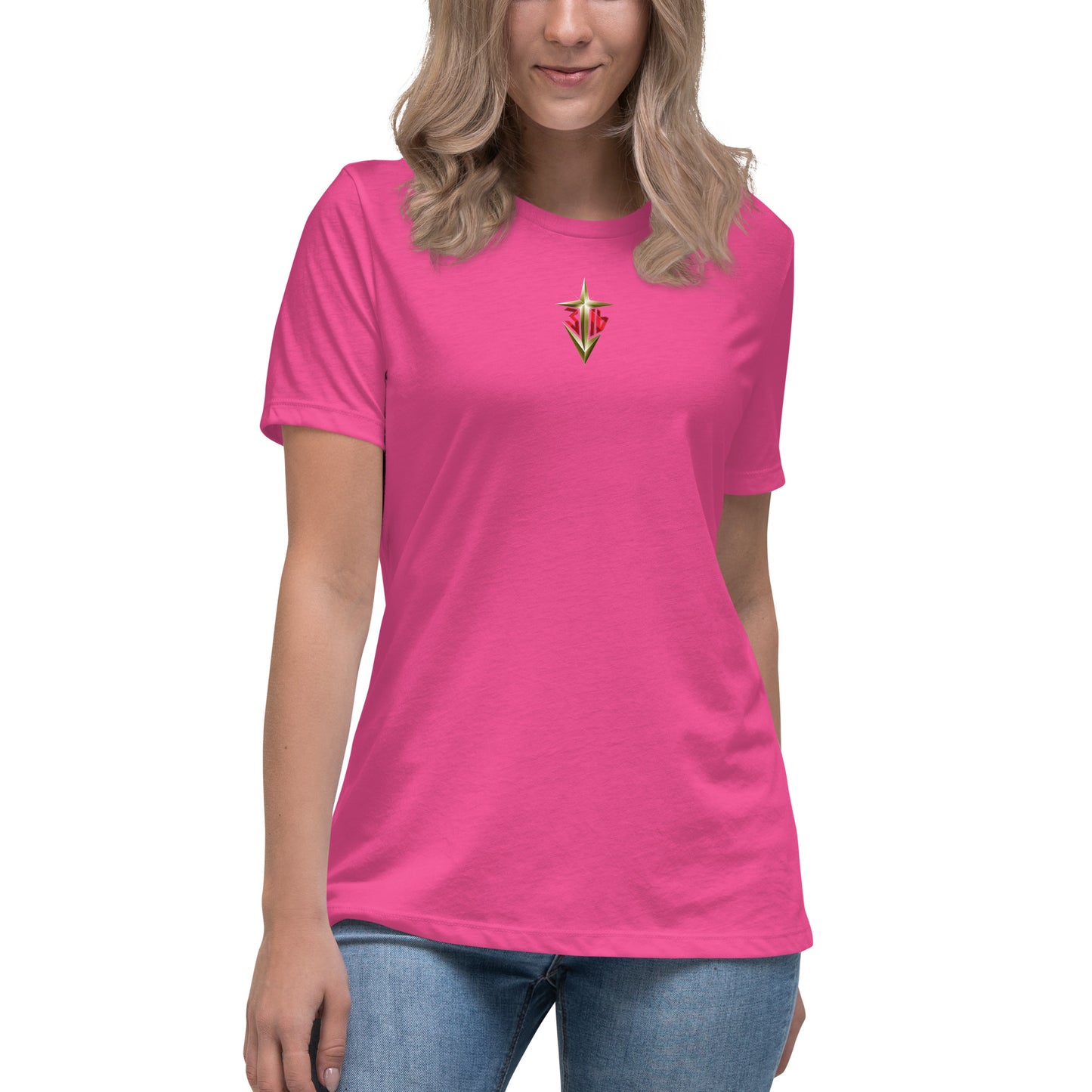 Shirts & Jackets / John 3:16 / J316 Design Women's Relaxed T-Shirt / Gold Logo